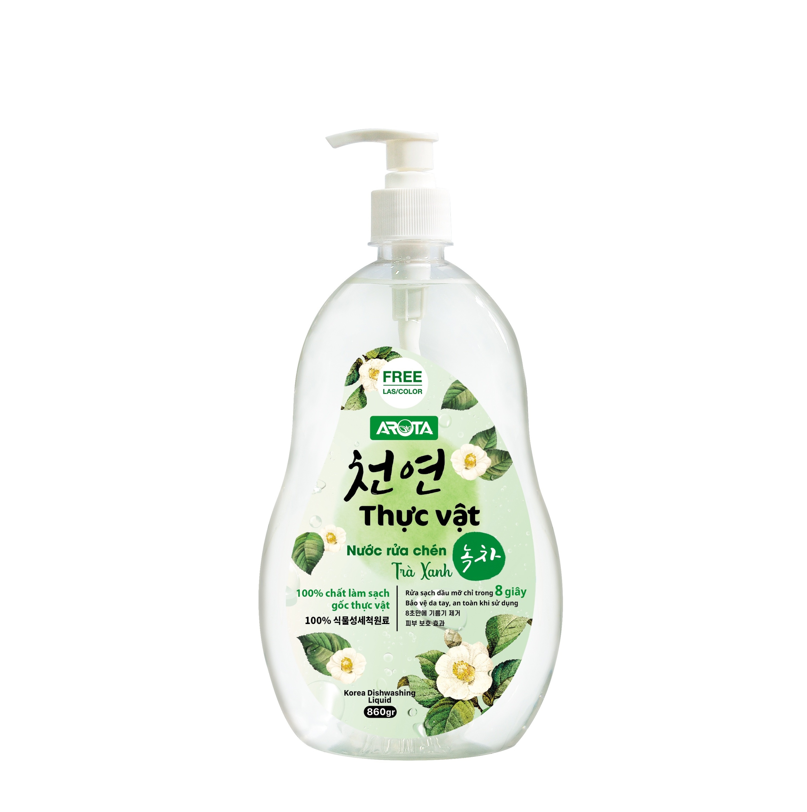 Nước rửa chén thực vật Arota Trà xanh