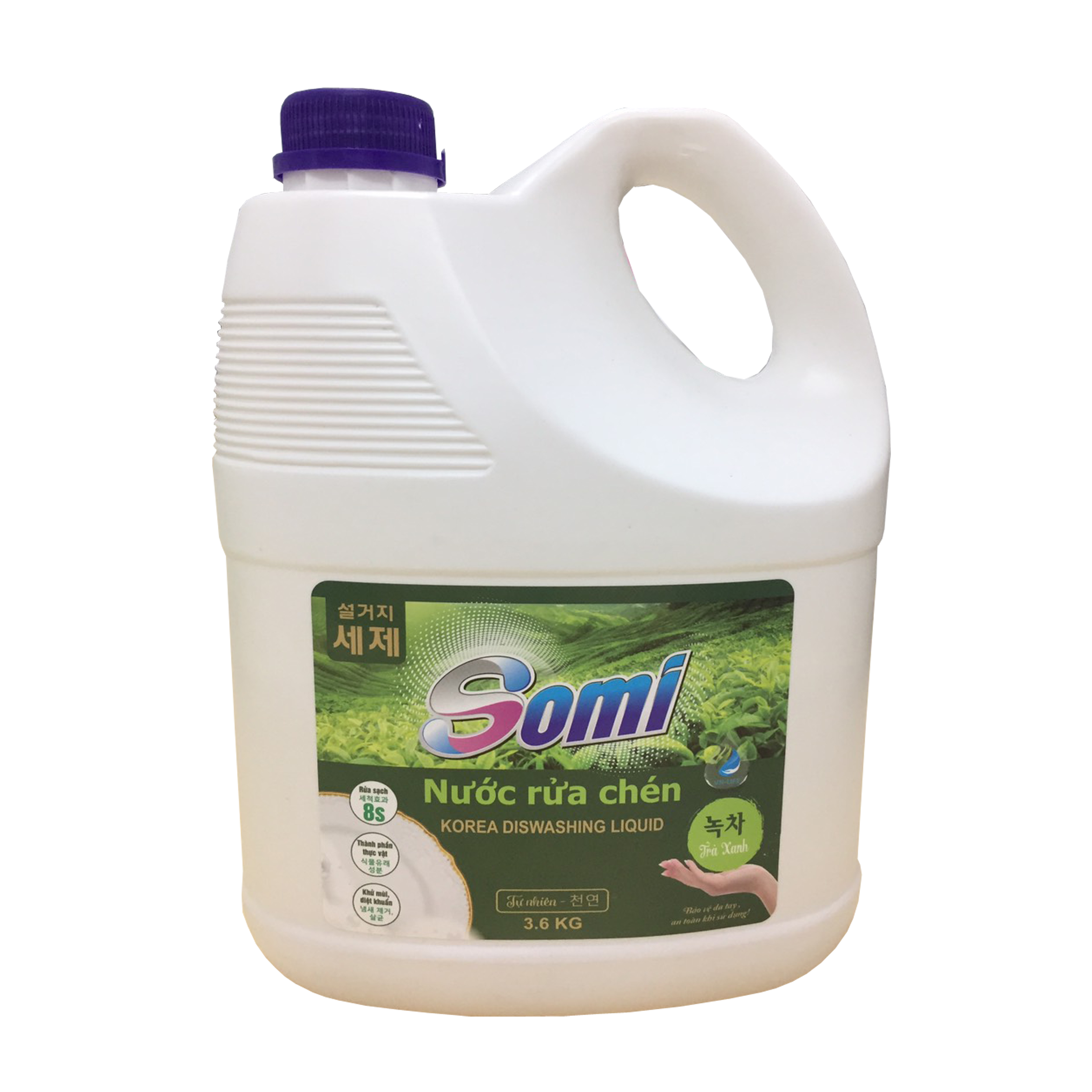 Nước rửa chén SOMI hương trà xanh 3,6kg