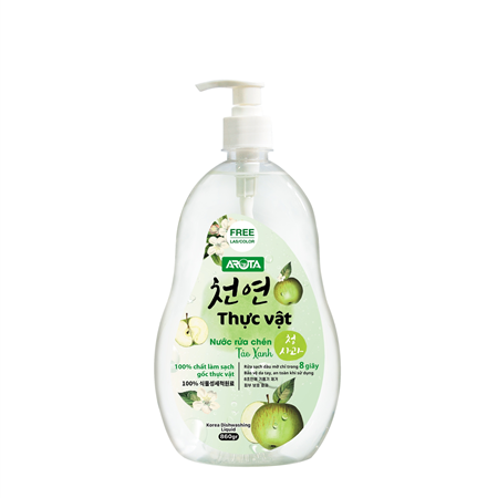 Nước rửa chén thực vật Arota Táo xanh